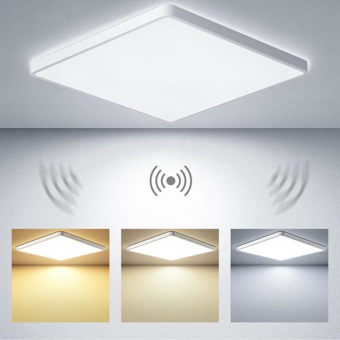 Plafonnier LED NO-VO Avec Détecteur De Mouvement – 30cm, Neuf
