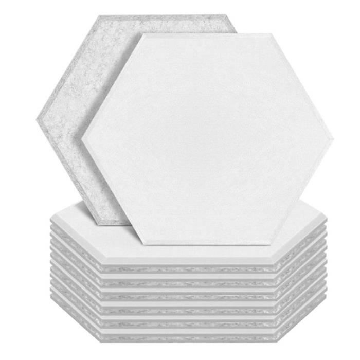 Panneaux Acoustiques En Mousse Pyramidale - Lot De 12 - 30x30x5 Cm - Absorption Du Bruit, Réduction Des échos - Pour Studio, Bureau, Mur - 4