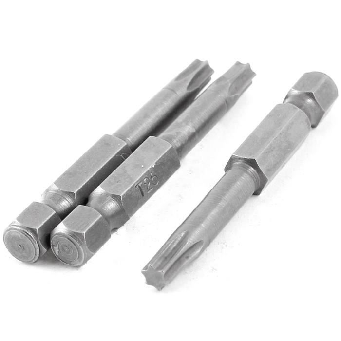 10 Embouts De Tournevis Carrés 2.5mm Uxcell - Longueur 50mm, Magnétiques, Neufs