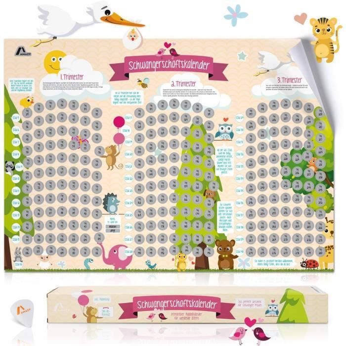 Coffret Souvenir En Bois Pour Test De Grossesse - Gravure Animaux Bohème - Serrure Et Ruban Raphia - Cadeau Annonce Papa/Mari