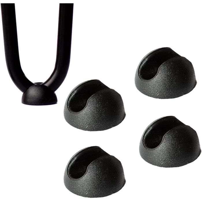 TONAUP Patin Pied Epingle, 4pcs Noir Protecteur de Jambe de Table 3x1