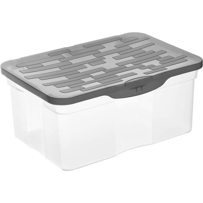 Boîtes De Rangement Avec Couvercles - Organisateur Empilable Pour Nourriture, Jouets, Chaussures - 5