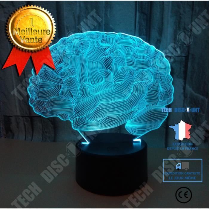 Veilleuse Chien 3D LED - Lampe Tactile 7 Couleurs Changeantes, Alimentation USB - Décoration Chambre Enfant, Cadeau Anniversaire Ou Noël