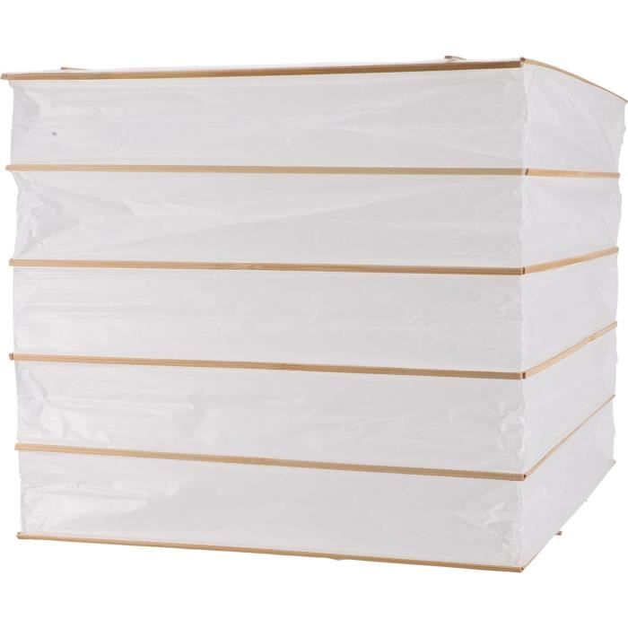 Abat-jour Papier Pliable Blanc 40 Cm - Pour Suspension, Décoration DIY, Maison Ou Fête, Style épuré