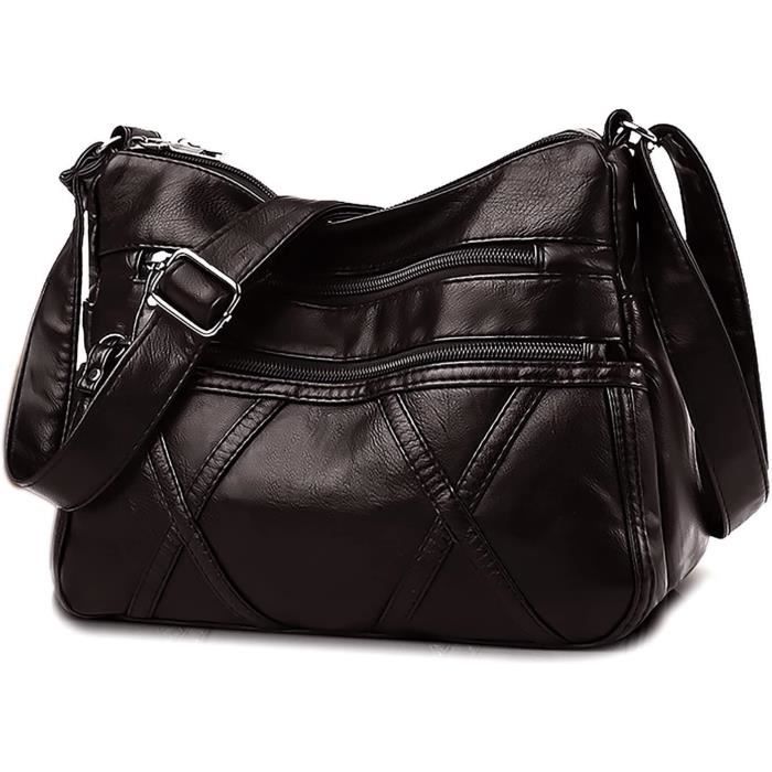 Sac à Bandoulière Fourre-tout Pour Femme - Taille 36x25x9 Cm, Simili Cuir, Neuf