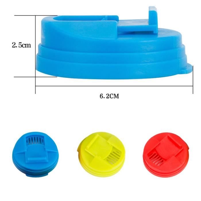 Lot De 6 Couvercles De Canettes En Silicone Réutilisables - Protection Anti-Poussière Pour Sodas Et Bières