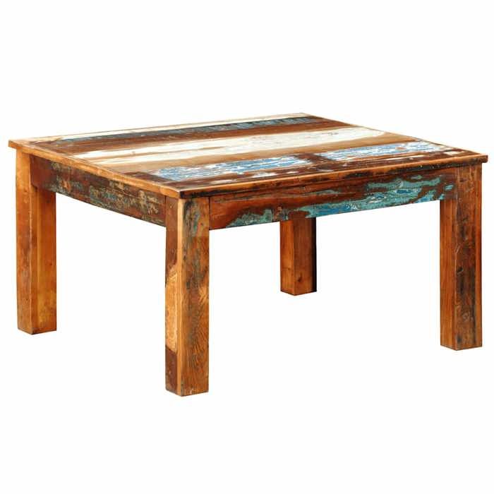 vidaXL Table basse carrée Bois de récupération 240959