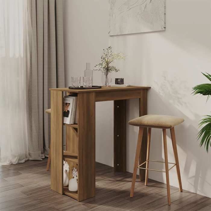 VidaXL Table de bar avec étagère - vue 2
