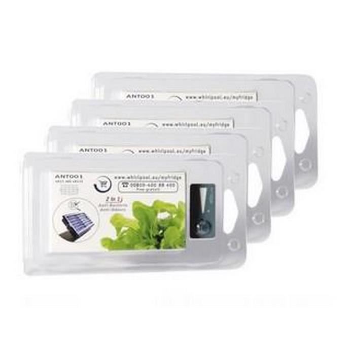 Lot de 4 filtres a air anti-bacteriens 4MI - Réfrigérateur, congélateur - WHIRLPOOL (13814)