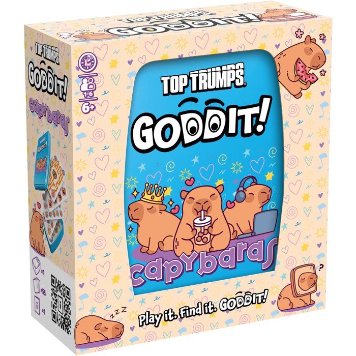 GODDIT - Top Trumps Capybaras - Jeu de cartes - WINNING MOVES - 1 à 6 joueurs - Dès 6 ans