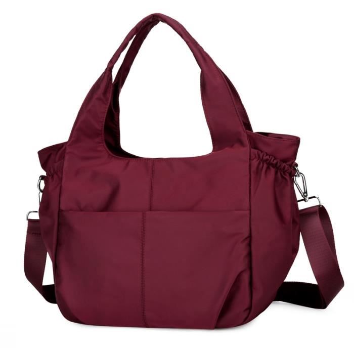 Sac De Sport Tennis Badminton - Fourre-Tout Léger, Bandoulière Réglable, Tissu Oxford - 44x25x33 Cm