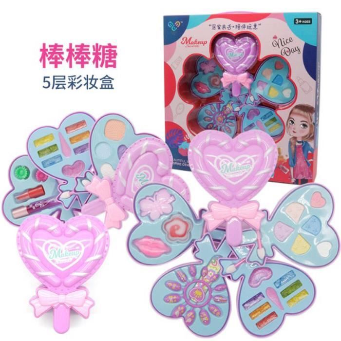 Coffret Maquillage Enfant 75 Pièces – Avec Lumières Et Musique, Lavable, Sécuritaire, Pour Filles 3+ Ans - 12