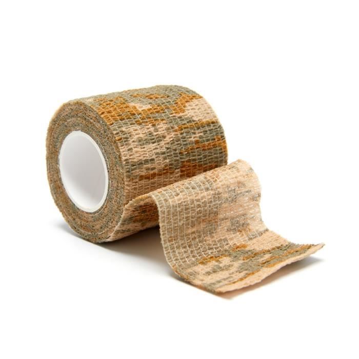 8 Rouleaux De Ruban Camouflage Adhésif Pour Fusil Ou équipement Extérieur – 5 Cm X 4,5 M, 4 Motifs, Tissu Non Tissé