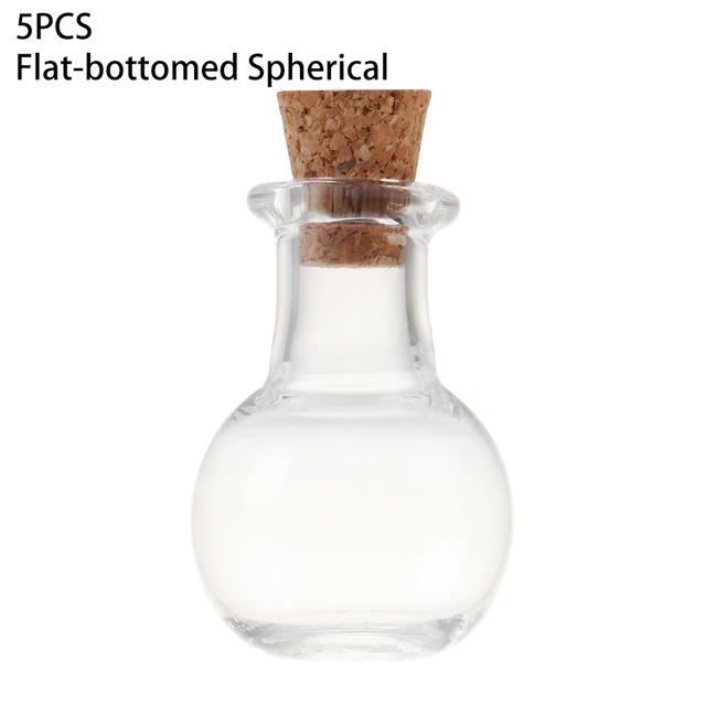 POT A EPICES,Spherical--Bouteille De Souhaits Vide Bouchon De Liège