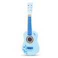 Guitare en bois pour enfant - NEW CLASSIC TOYS - Notes de musique - Bleu - 60 cm-1