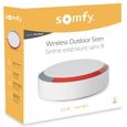 Sirène extérieure sans fil Somfy 2401491 - Compatible Home Alarm et Somfy One (+) - 112dB & Flash lumineux-1