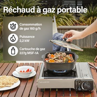 Réchaud à gaz de camping extérieur,Eva à gaz portable,cuisinière à
