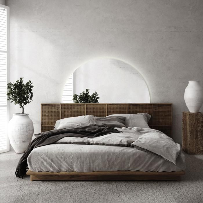 Gdmokle Frameless Semi-Circular LED Wall Mirror with Anti-Fog Function, Dimmable Brightness and Time Display for Bedroom, Living Room, Entryway