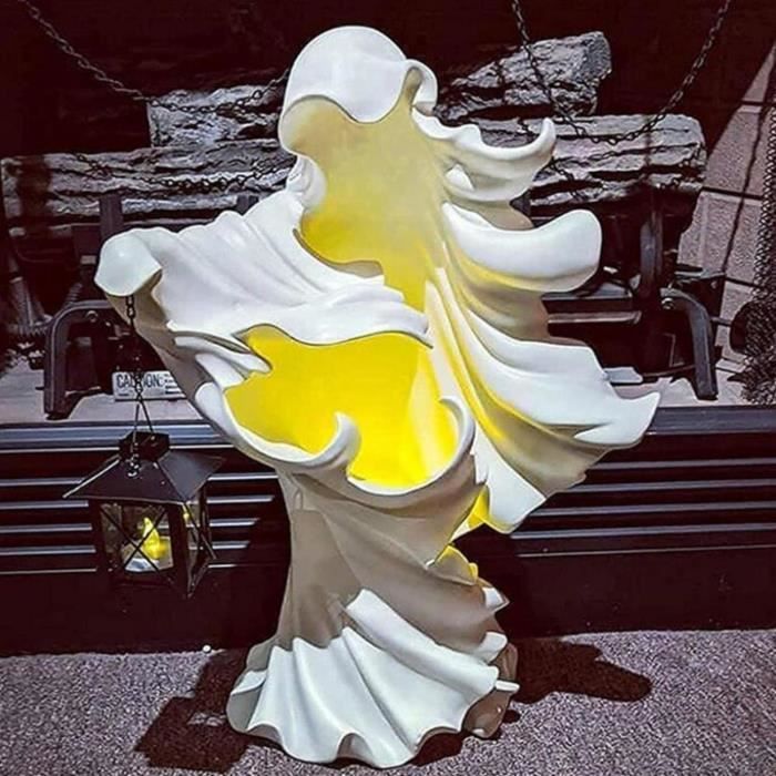 Figurine Fantôme D'Halloween Gladyell - Statue Effrayante Et Drôle En Résine, Décoration Intérieure Et Porche