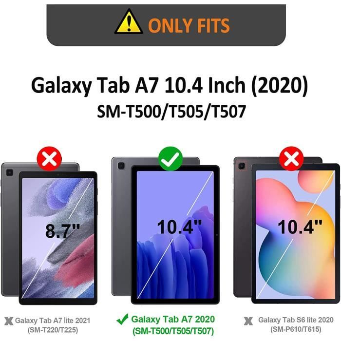 [Lot de 2 Protection Écran Samsung Galaxy Tab A7 10.4  (SM-T500-T505-T507),Haute Définition,9H Dureté,Anti Rayures,sans Bulles[~22]