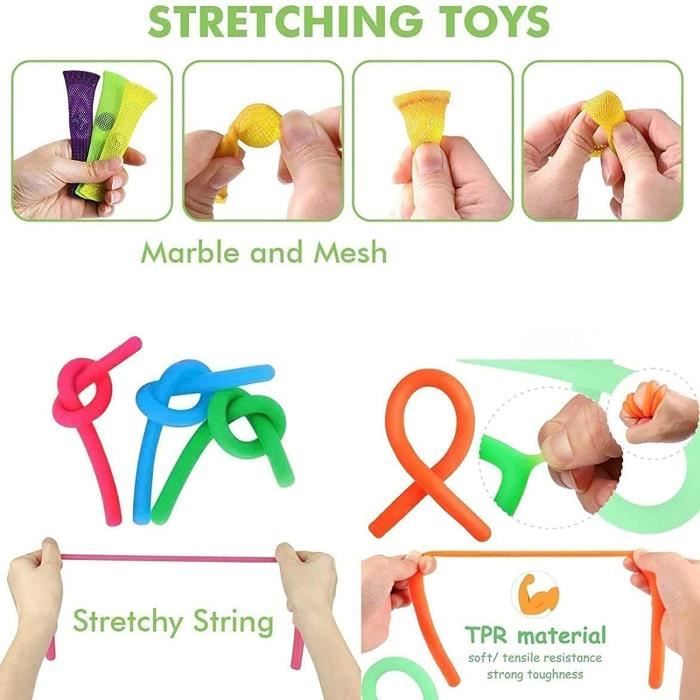 37 Pièces Jouets Sensoriels, Fidget Toys Pack Pas Cher,Gadgets Anti-Stres,  Sensory Toy Set pour TDAH Autisme Les Enfants Adultes - Cdiscount Jeux -  Jouets