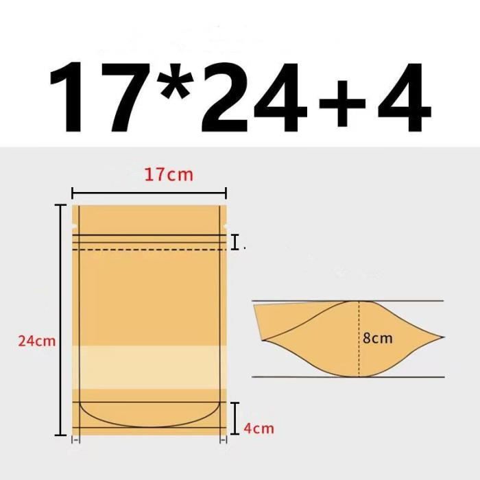 Sachet zip outlet kraft alimentaire