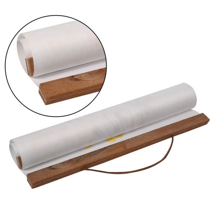 Cadre Photo Magnétique En Bois Clair - 40 Cm - 4 Baguettes Aimantées Pour Affiches, Photos, Tissus - Déco Murale Moderne Et Interchangeable