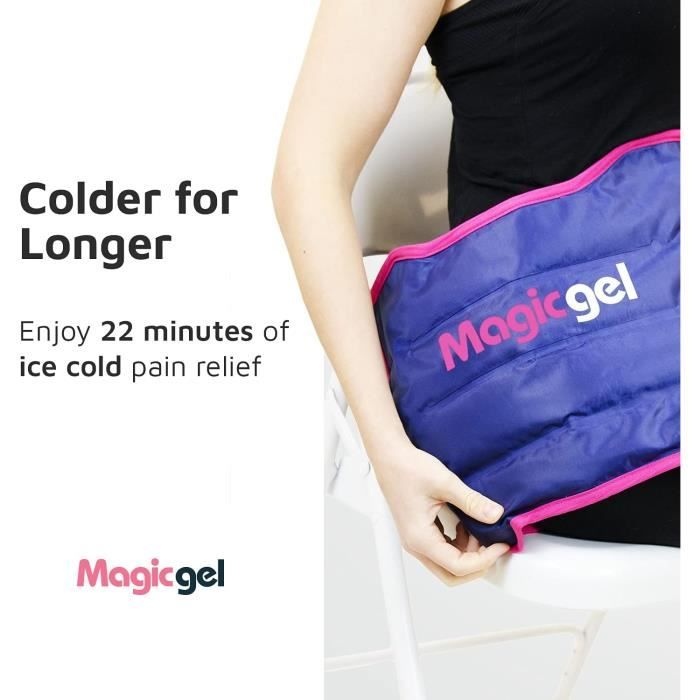Poche de Glace en Gel avec Sangle - 26x13cm Lot de 2 - Poches de Froid