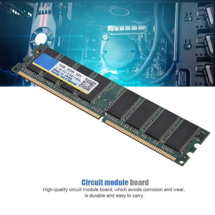 HURRISE Mémoire DDR PC RAM Memory Module, 1GB DDR 333MHz 2.V 184Pin PC ...