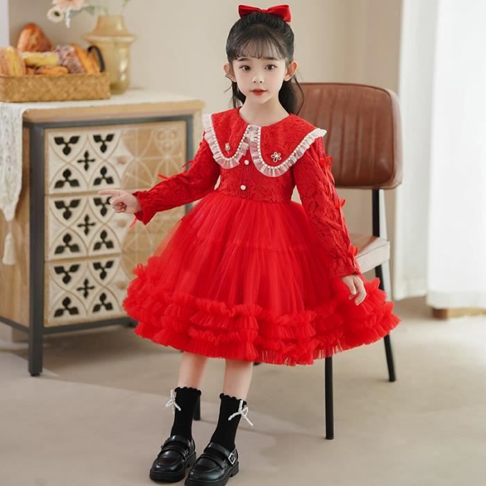 Robe de princesse automne et hiver pour filles Robe douce pour