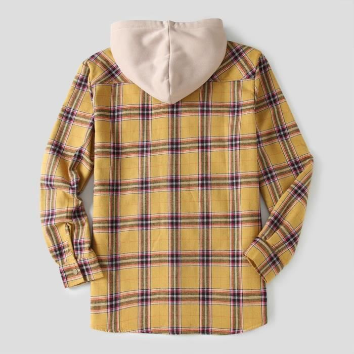 Chemise bucheron jaune deals