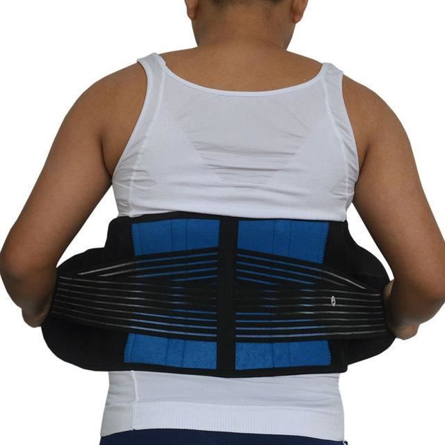 CEINTURE DORSALE Bleu 4XL Ceinture de soutien lombaire lastique