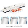 Appareil de Mise Sous Vide Ménage Alimentation automatique Vacuum Sealer Machine à emballer Emballeuse 15 Rouleaux de Sacs Appareil-2