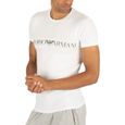 Emporio Armani Homme T-shirt avec logo méga, Blanc-2