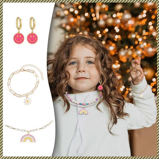 Calendrier De L'Avent 2025 Enfant Fille, Calendrier De L'avent Bijoux,Bracelet DIY Et Collier, Pour Enfants Filles Ados - Maison