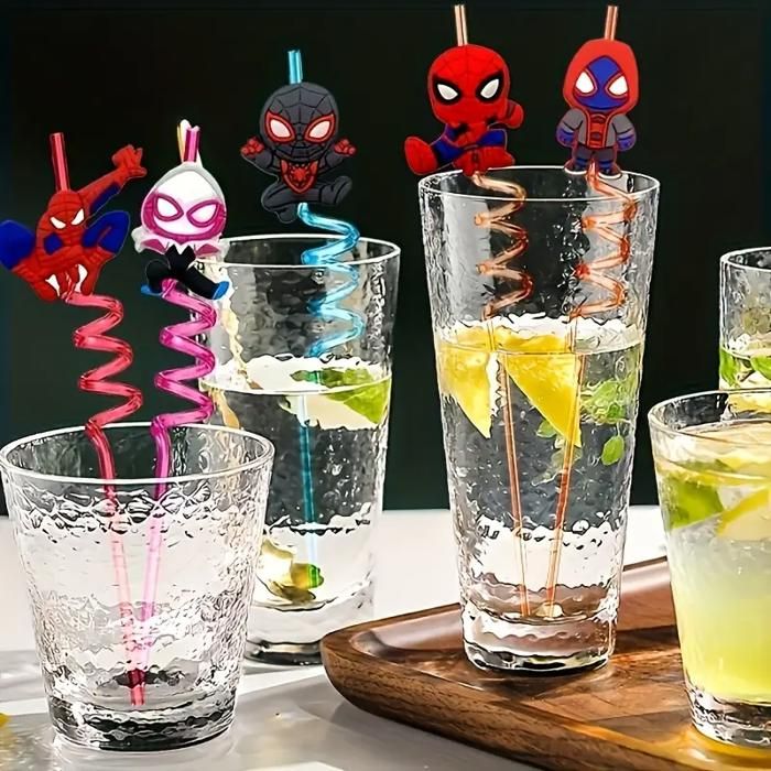 Lot De 8 Pailles Courtes En Métal Pour Cocktails, Mini Pailles