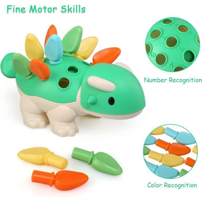 Jouets bébé Montessori 1 an, jouets dinosaures à partir de 1 an, entraîne  la