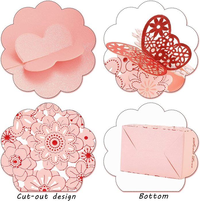 Boîtes à Bonbons En Papier Creux Fayemint - Lot De 30, Motif Fleurs Rouge Avec Fermeture Papillon, 7x6,5x8,5 Cm, Pour Mariage Et Fêtes Boîtes à Bonbons En Papier Creux Fayemint - Lot De 30, Motif Fleurs Rouge Avec Fermeture Papillon, 7x6,5x8,5 Cm, Pour Mariage Et Fêtes