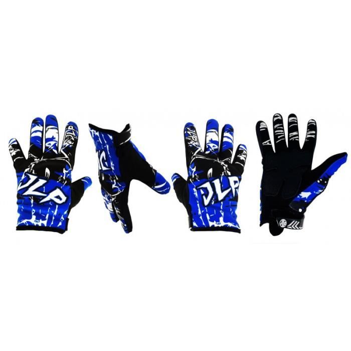 TENUE PANTALON MAILLOT GANTS MOTO CROSS QUAD VTT BMX ENFANT BLEU