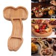 Planche Apéritif Planche d'apéritif en bois composite en forme de trompette Plateau de plats cuisinés 24.3x12.5cm Abilityshop-3