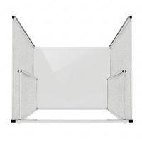 Idralite Dreiseitige Duschkabine Clint – 75x90x75 Cm, Klarglas, Saloon-Tür, Höhe 185 Cm, Für Zeitgemäßes Bad-Design