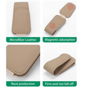 Porte-lunettes Doublé Peluche En Cuir PU - Protection Anti-rayures - Pour Maison, Bureau, école
