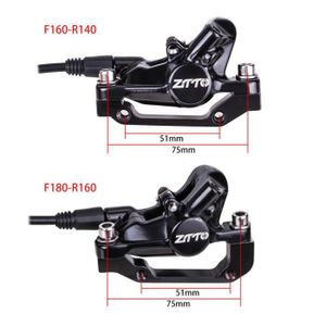 Étrier De Frein à Disque Mécanique Pour Vélo - Compatible Rotors F160/R140 Ou R160/F180 | Alliage Aluminium, Montage Facile