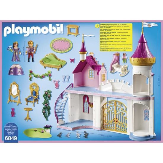 PLAYMOBIL 6849 - Princess - Manoir Royal - 3 personnages et