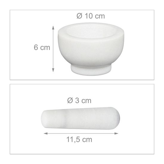 Paris Prix Mortier & Pilon en Marbre Bali 12cm Beige pas cher
