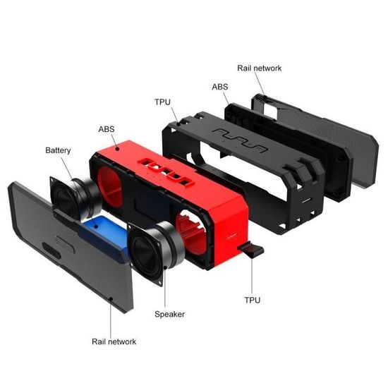 Wirezoll Enceinte Bluetooth Haut Parleur Portable Sans Fil