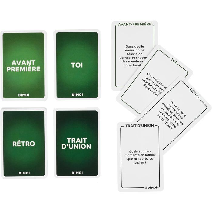 Dimoi Jeu Cartes Famille 240 Questions Originales Positives ...