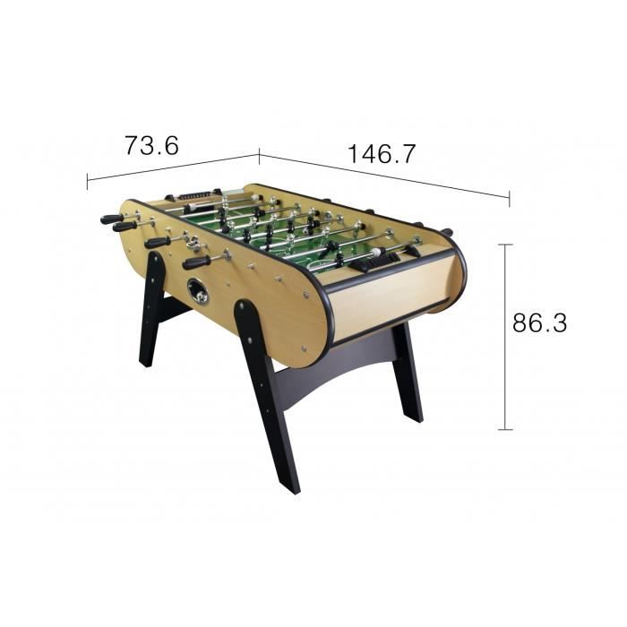 Baby foot bois clair 146cm Cdiscount Jeux Jouets
