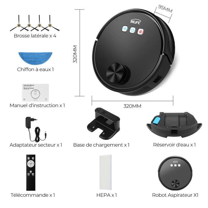 Lefant M210Pro Aspirateur Robot WiFi/Alexa/App/Bluetooth connecter