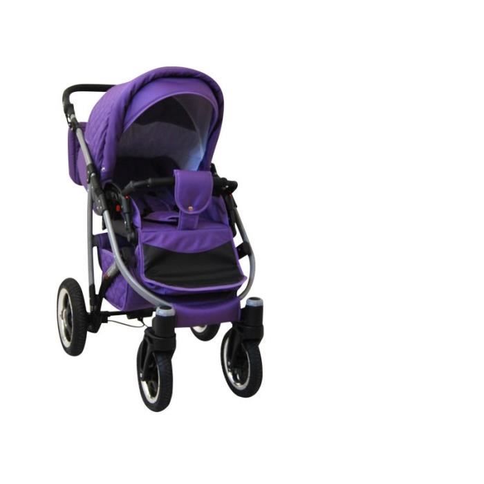 Q baro 3 en 1 Poussette Combinee avec les roues pivotantes pneumatique Nacelle Siege Auto Poussette Canne Accessoires 09 violet Cdiscount Puericulture Eveil bebe